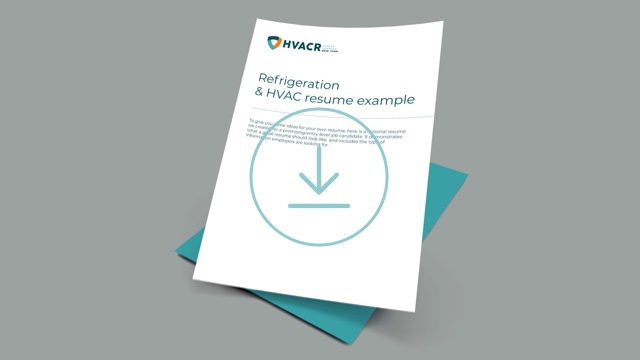 Refrigeration and HVAC resume sample download preview